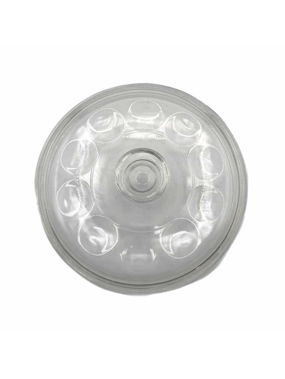 Vintage Clear Glass Round 8.75” Replacement Lid
